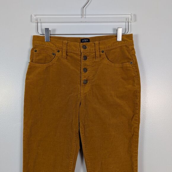 J. Crew Corduroy Ankle Pants Mustard Yellow High-Waisted 28 - Picture 4 of 8
